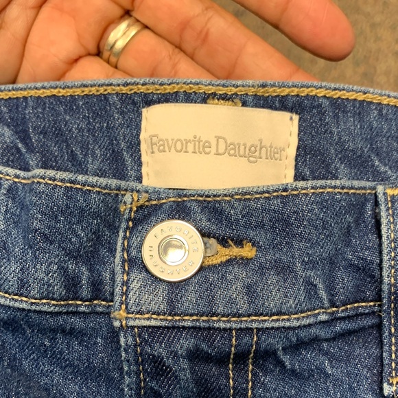 Favorite Daughter Straight Leg The Valentina Cambridge Jeans EUC Sz 28 - Picture 6 of 8